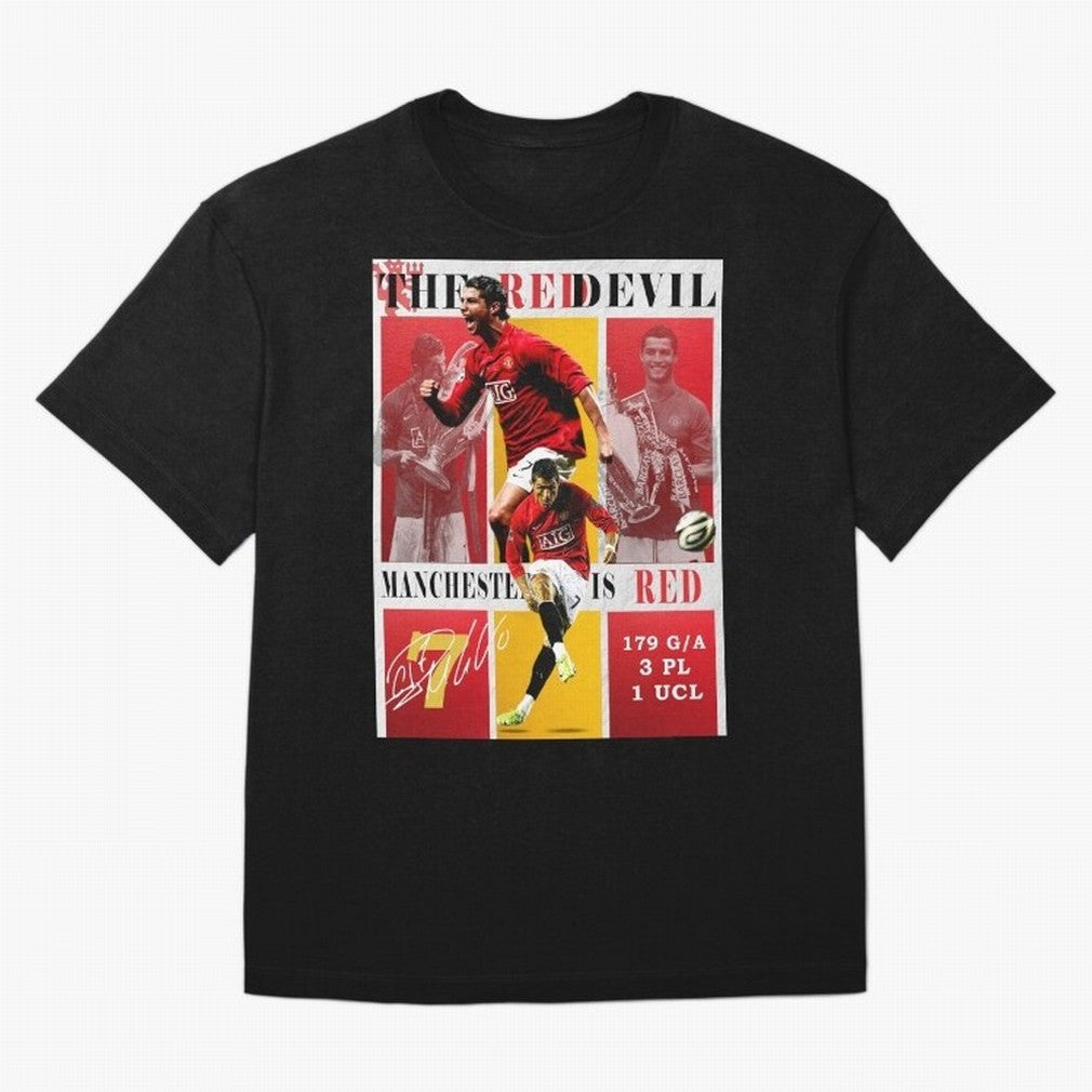Cristiano Ronaldo 2008 Manchester United Poster Oversized T-Shirt Feel International Energy from FIFA World Cup 2026 Centered on CR7, Argentina Energy, Stadium Memories, Football Loyalty, International Chants and Championship Tradition; Great for