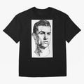 Cristiano Ronaldo CR7 Oversized T-Shirt Stand with FIFA World Cup 2026 USA Canada Mexico Centered on Haaland and Mbappe, Netherlands Energy, Goal Celebration Energy, Supporter Heritage, Football Icons and Worldwide Tournament Joy; Perfect for Fans,