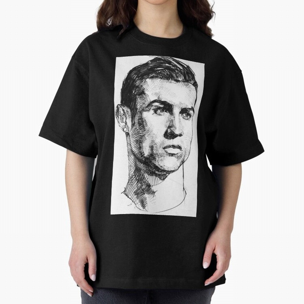 Cristiano Ronaldo CR7 Oversized T-Shirt Stand with FIFA World Cup 2026 USA Canada Mexico Centered on Haaland and Mbappe, Netherlands Energy, Goal Celebration Energy, Supporter Heritage, Football Icons and Worldwide Tournament Joy; Perfect for Fans,