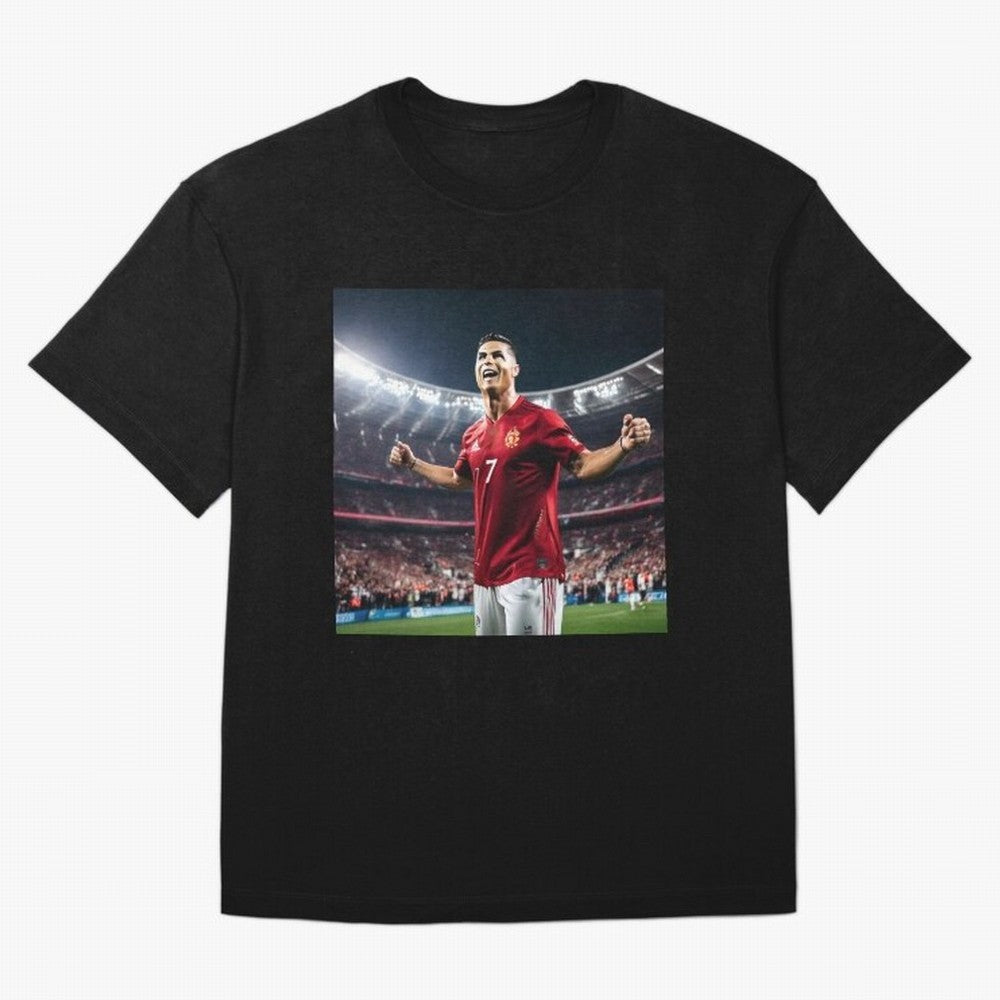 cristiano ronaldo celebrates goal Oversized T-Shirt Share Global Football Passion for FIFA World Cup 2026, Filled with Haaland, Netherlands, Goal Celebration Energy, Supporter Heritage, Football Icons and Worldwide Tournament Joy; Made for