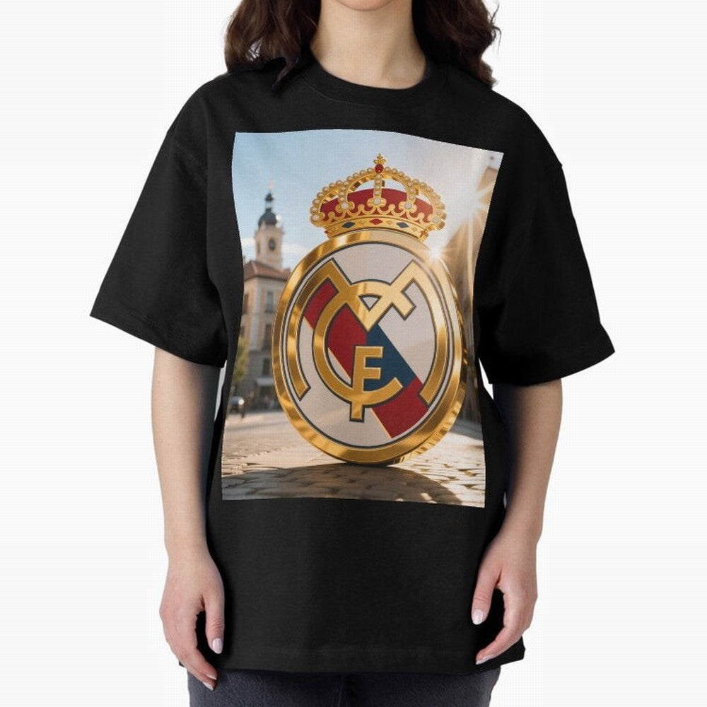Plaza Sol Real Madrid Oversized T-Shirt Live for the Drama of FIFA World Cup 2026 Filled with Messi, Argentina Energy, Fan Favorite Moments, National Team Passion, Big Match Drama and Soccer History; Perfect for Fans, Collectors, Family Gatherings,