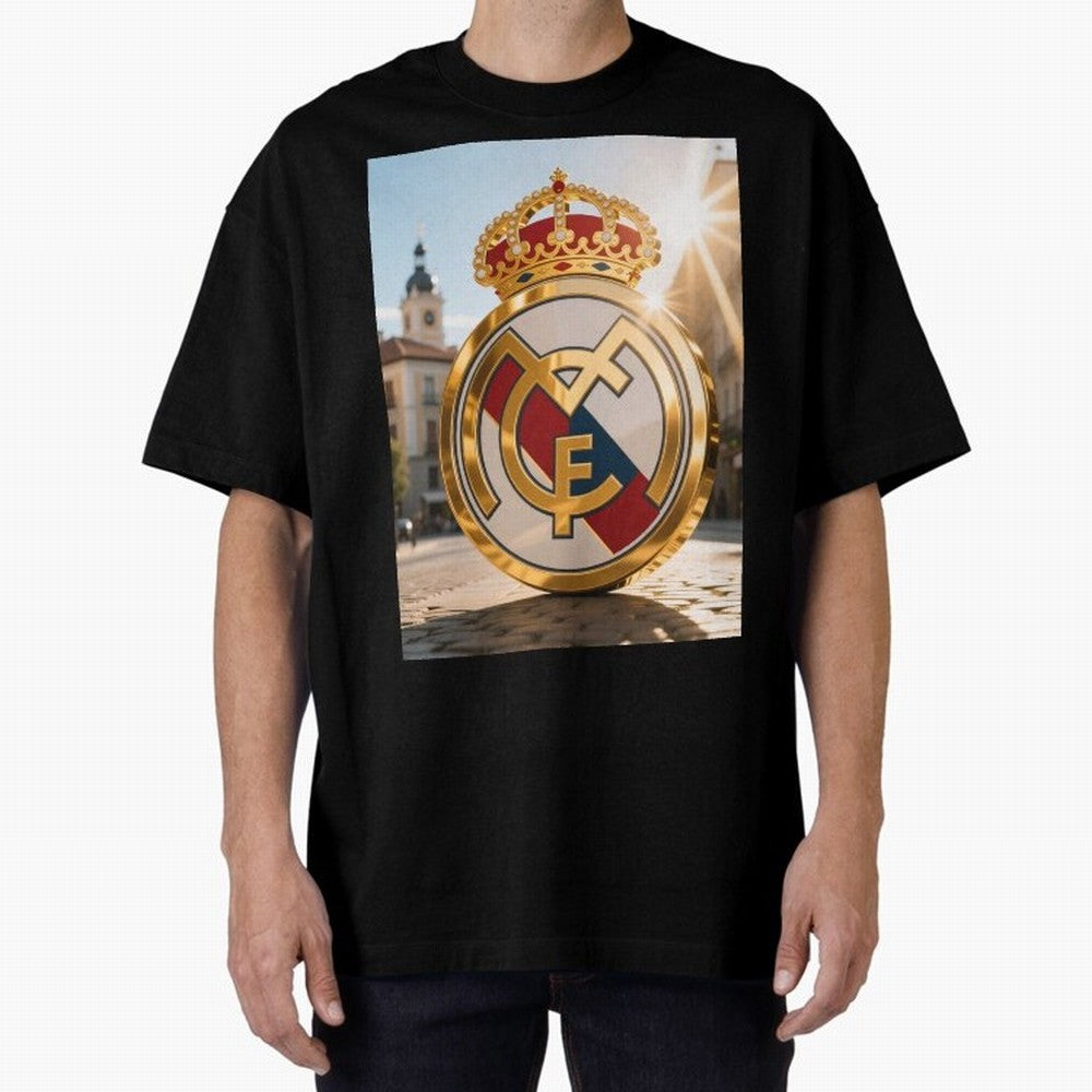 Plaza Sol Real Madrid Oversized T-Shirt Live for the Drama of FIFA World Cup 2026 Filled with Messi, Argentina Energy, Fan Favorite Moments, National Team Passion, Big Match Drama and Soccer History; Perfect for Fans, Collectors, Family Gatherings,