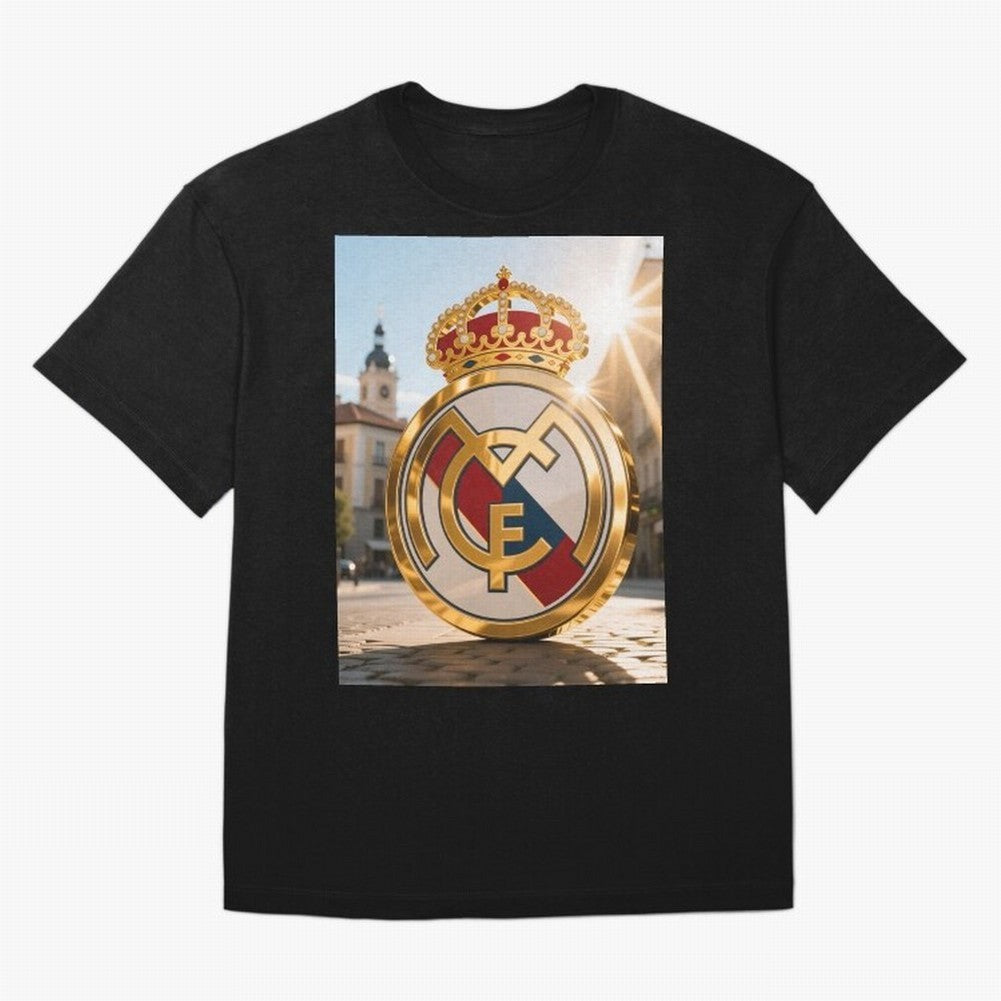 Plaza Sol Real Madrid Oversized T-Shirt Live for the Drama of FIFA World Cup 2026 Filled with Messi, Argentina Energy, Fan Favorite Moments, National Team Passion, Big Match Drama and Soccer History; Perfect for Fans, Collectors, Family Gatherings,