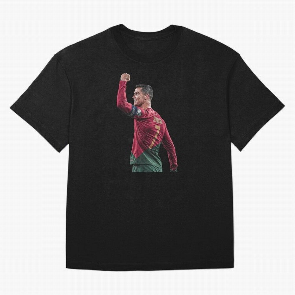 Cristiano Ronaldo Oversized T-Shirt Keep the Match Day Mood of FIFA World Cup 2026 Group Stage Spirit, Made for Argentina and Brazil, Messi, Football Festival Excitement, Trophy Ambitions, Country Rivalries and Star Player Buzz; Great for Watch