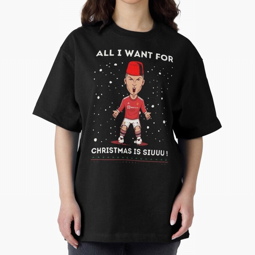 christmas next day delivery Oversized T-Shirt Follow FIFA World Cup 2026 USA Canada Mexico Spirit, with Portugal, CR7, Sports Nostalgia, International Competition, Famous Players and Unforgettable Victories; Perfect for People Who Love Argentina,