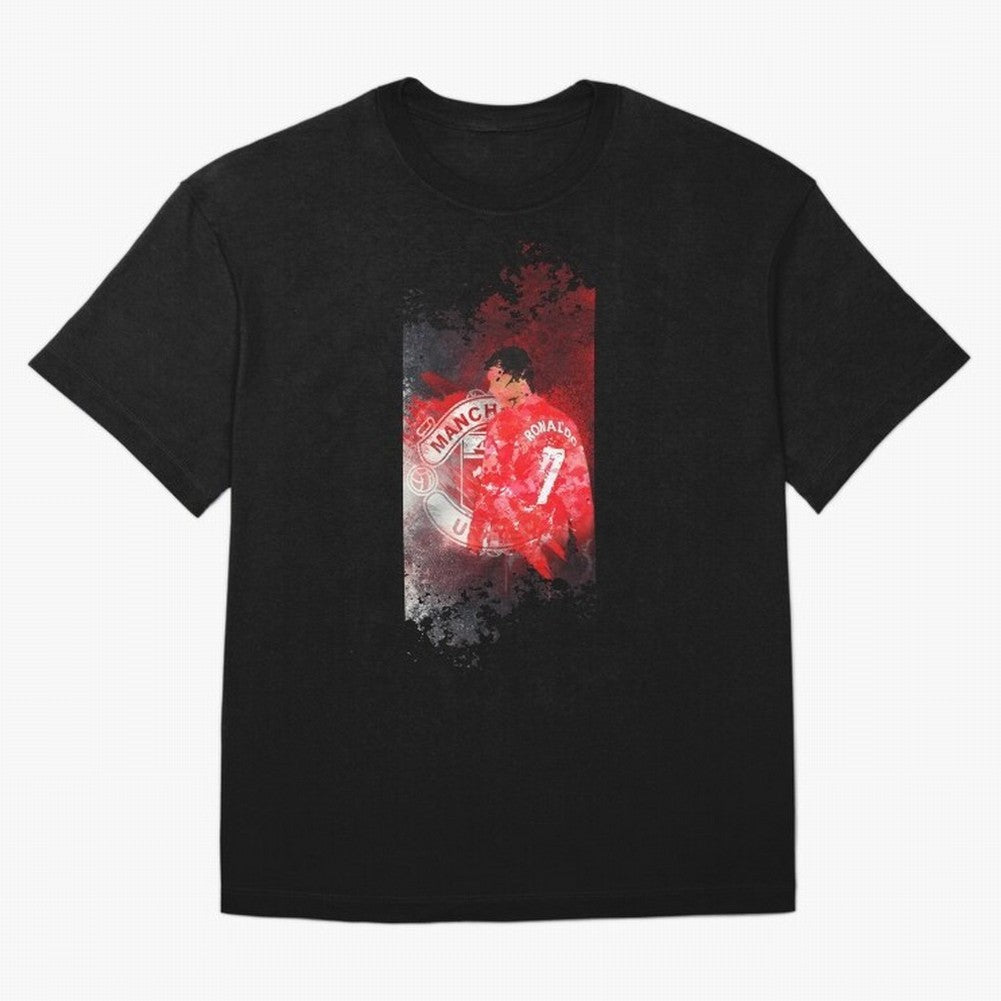 Ronaldo Illustration 002 Oversized T-Shirt Stand Out with Spirit from Global Football Passion for FIFA World Cup 2026 Group Stage, Built around Messi, CR7 and Mbappe, France, Global Supporter Spirit, Legendary Goals, National Colors and Tournament