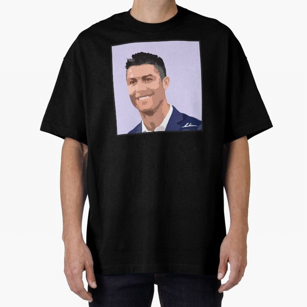 Cristiano Ronaldo Oversized T-Shirt Bring Trophy Dreams to FIFA World Cup 2026 Inspired by Cristiano Ronaldo, Haaland and CR7, Spain Energy, Worldwide Fan Energy, Dramatic Goals, Stadium Lights and Championship Celebrations; Made for Die Hard