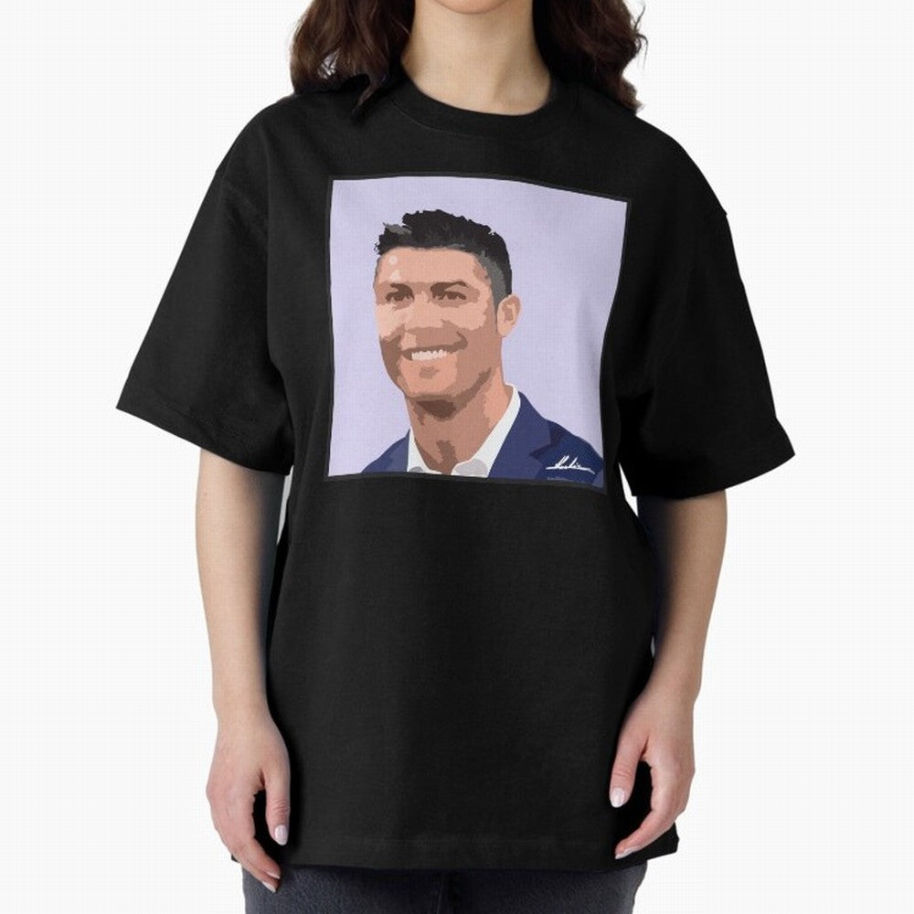 Cristiano Ronaldo Oversized T-Shirt Bring Trophy Dreams to FIFA World Cup 2026 Inspired by Cristiano Ronaldo, Haaland and CR7, Spain Energy, Worldwide Fan Energy, Dramatic Goals, Stadium Lights and Championship Celebrations; Made for Die Hard
