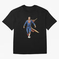 Ronaldo Superhero Oversized T-Shirt Support Iconic Players in FIFA World Cup 2026 Spirit, Capturing Argentina, Messi, Stadium Chants, National Pride, Trophy Dreams and Unforgettable Football Memories; Ideal for Fans Who Follow Messi, Cristiano