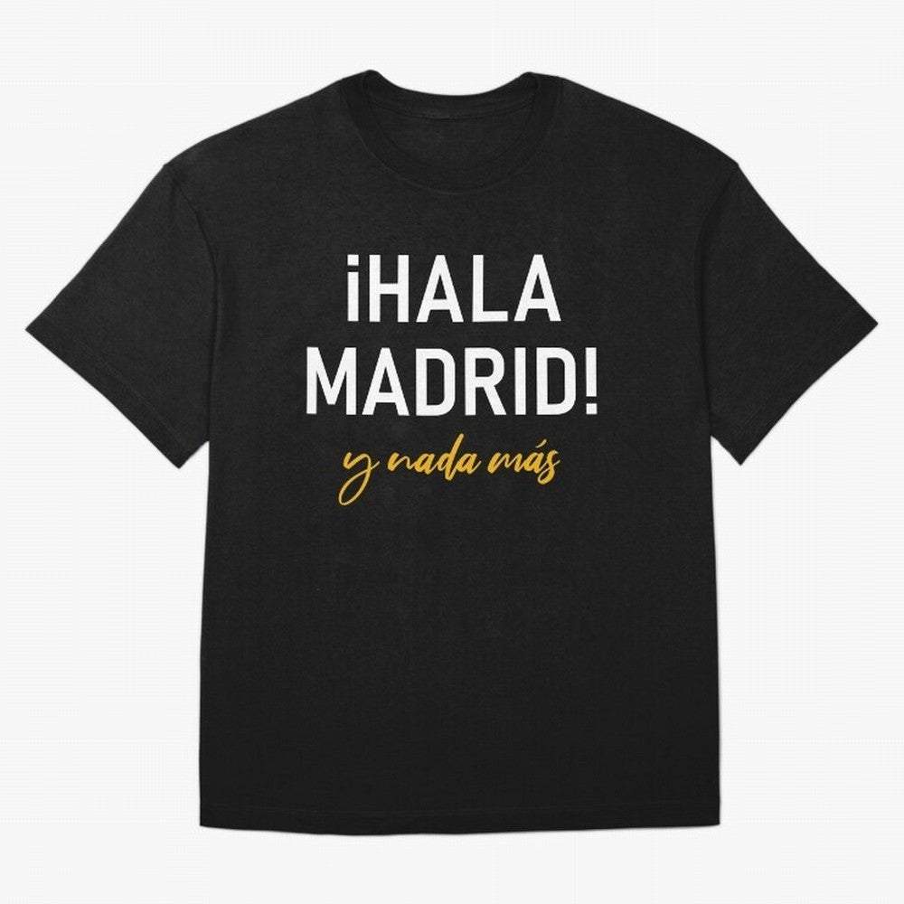 Hala Madrid Oversized T-Shirt Support FIFA World Cup 2026 USA Canada Mexico for Fans of Cristiano Ronaldo and Argentina, France and Brazil, Bringing Global Supporter Spirit, Legendary Goals, National Colors and Tournament Celebration; Perfect for