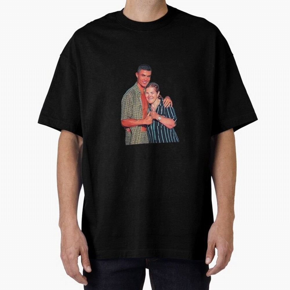 its criis with his mother Oversized T-Shirt Feel International Energy from FIFA World Cup 2026 for Fans of CR7 and Spain, Bringing Game Day Rituals, Football Legends, Country Pride and the Road to the Final; Made for Die Hard Supporters, Soccer