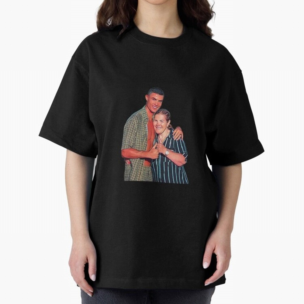 its criis with his mother Oversized T-Shirt Feel International Energy from FIFA World Cup 2026 for Fans of CR7 and Spain, Bringing Game Day Rituals, Football Legends, Country Pride and the Road to the Final; Made for Die Hard Supporters, Soccer