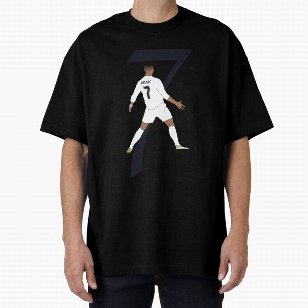 Cristiano Ronaldo #7 Oversized T-Shirt Bring Retro Soccer Energy to Match Day Hype around FIFA World Cup 2026 USA Canada Mexico, CR7 and Messi, Portugal, Match Day Excitement, Supporter Culture, Golden Goals and Global Football Passion; Perfect for