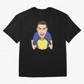 Ronaldo Al-Nassr 2022 Oversized T-Shirt Mark Global Football Passion for FIFA World Cup 2026, Made for Messi, Neymar and Mbappe, France and Portugal, Sports Nostalgia, International Competition, Famous Players and Unforgettable Victories; Created
