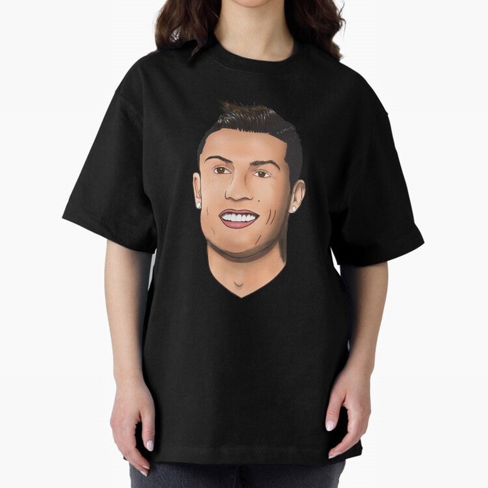 Cristiano Ronaldo Oversized T-Shirt Unlock FIFA World Cup 2026 USA Canada Mexico for Fans of Neymar and Brazil, Portugal and Argentina, Bringing Stadium Chants, National Pride, Trophy Dreams and Unforgettable Football Memories; Perfect for