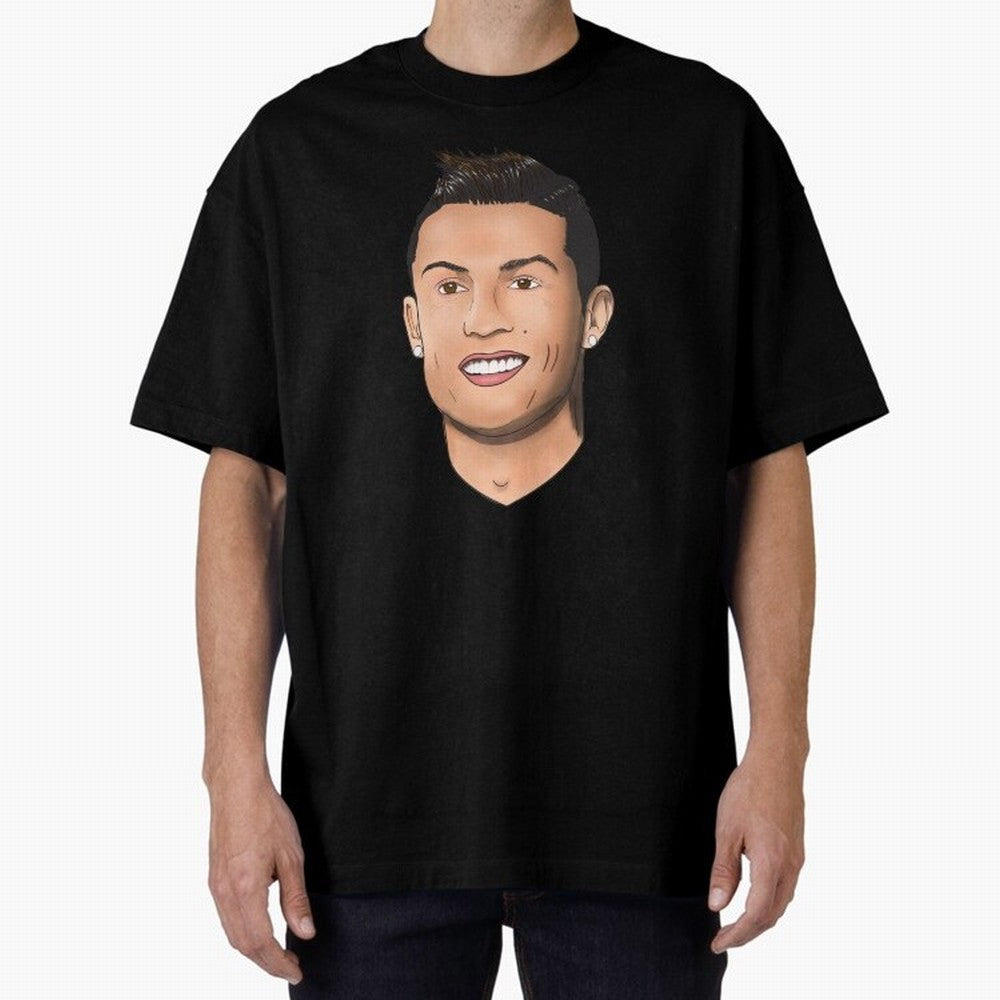 Cristiano Ronaldo Oversized T-Shirt Unlock FIFA World Cup 2026 USA Canada Mexico for Fans of Neymar and Brazil, Portugal and Argentina, Bringing Stadium Chants, National Pride, Trophy Dreams and Unforgettable Football Memories; Perfect for
