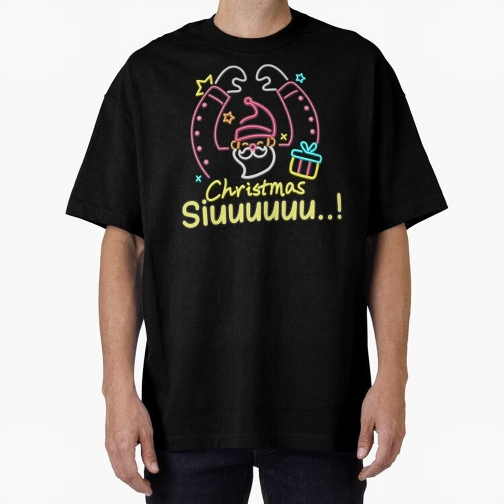 Christmas siuuu CR7 goal Oversized T-Shirt Get Ready for Match Day Hype around FIFA World Cup 2026, Neymar, France and Portugal, Football Festival Excitement, Trophy Ambitions, Country Rivalries and Star Player Buzz; Great for Supporters Who Love