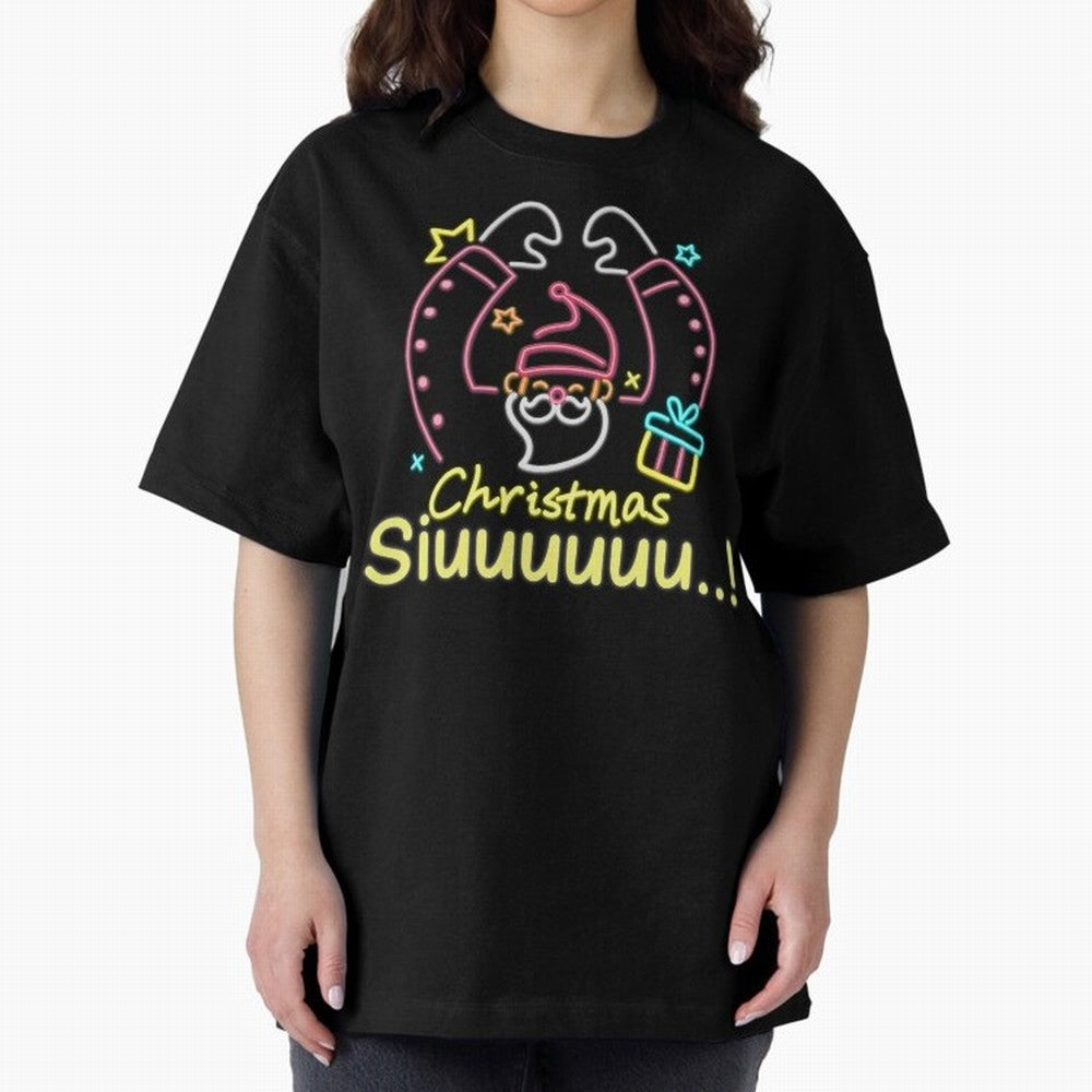 Christmas siuuu CR7 goal Oversized T-Shirt Get Ready for Match Day Hype around FIFA World Cup 2026, Neymar, France and Portugal, Football Festival Excitement, Trophy Ambitions, Country Rivalries and Star Player Buzz; Great for Supporters Who Love