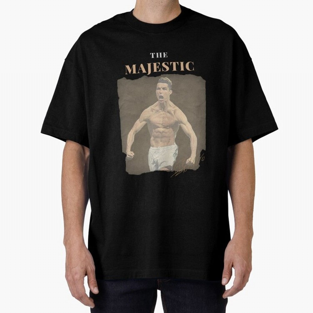 Siuuu CR7 Cristiano Ronaldo Oversized T-Shirt Show Support during Match Day Hype around FIFA World Cup 2026 USA Canada Mexico, Cristiano Ronaldo, Haaland and CR7, Brazil, Portugal and Argentina, Championship Spirit, Famous Goals, Roaring Crowds and