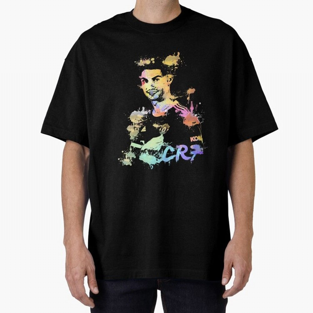 Cristiano Ronaldo Cristiano Ronaldoooo Oversized T-Shirt Carry the Dream of Match Day Hype around FIFA World Cup 2026 USA Canada Mexico, Haaland, Spain and Netherlands, Vintage Soccer Flavor, Modern Football Stars, National Flags and Final Night