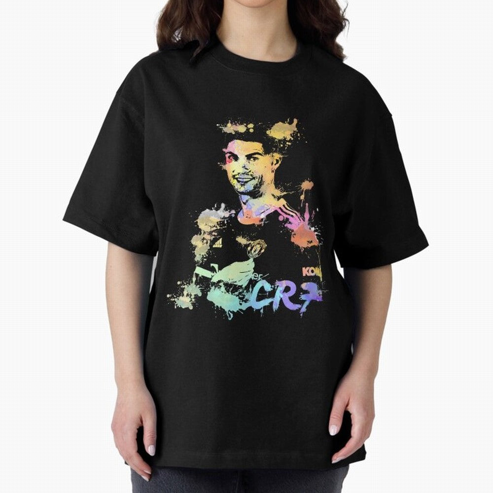 Cristiano Ronaldo Cristiano Ronaldoooo Oversized T-Shirt Carry the Dream of Match Day Hype around FIFA World Cup 2026 USA Canada Mexico, Haaland, Spain and Netherlands, Vintage Soccer Flavor, Modern Football Stars, National Flags and Final Night
