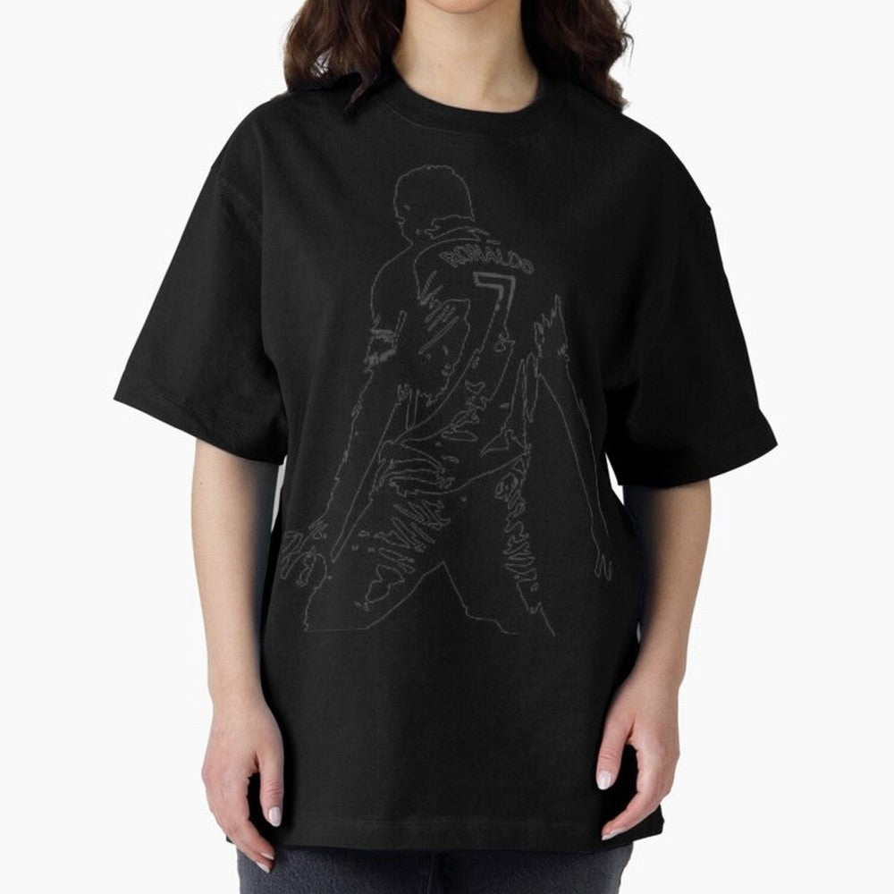 cristiano ronaldo Oversized T-Shirt Follow the Road to the FIFA World Cup 2026 Journey through Messi and Cristiano Ronaldo Highlights, France and Portugal Pride, Worldwide Fan Energy, Dramatic Goals, Stadium Lights and Championship Celebrations;