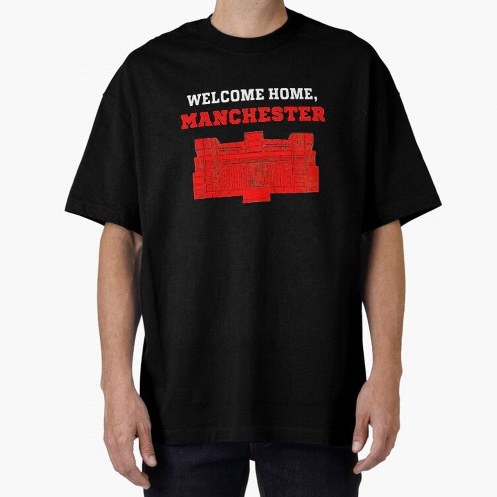 Welcome Home Manchester 7 CR Oversized T-Shirt Honor Football Greatness during the FIFA World Cup 2026 Journey through Haaland and Mbappe Highlights, Portugal Pride, Fan Favorite Moments, National Team Passion, Big Match Drama and Soccer History;