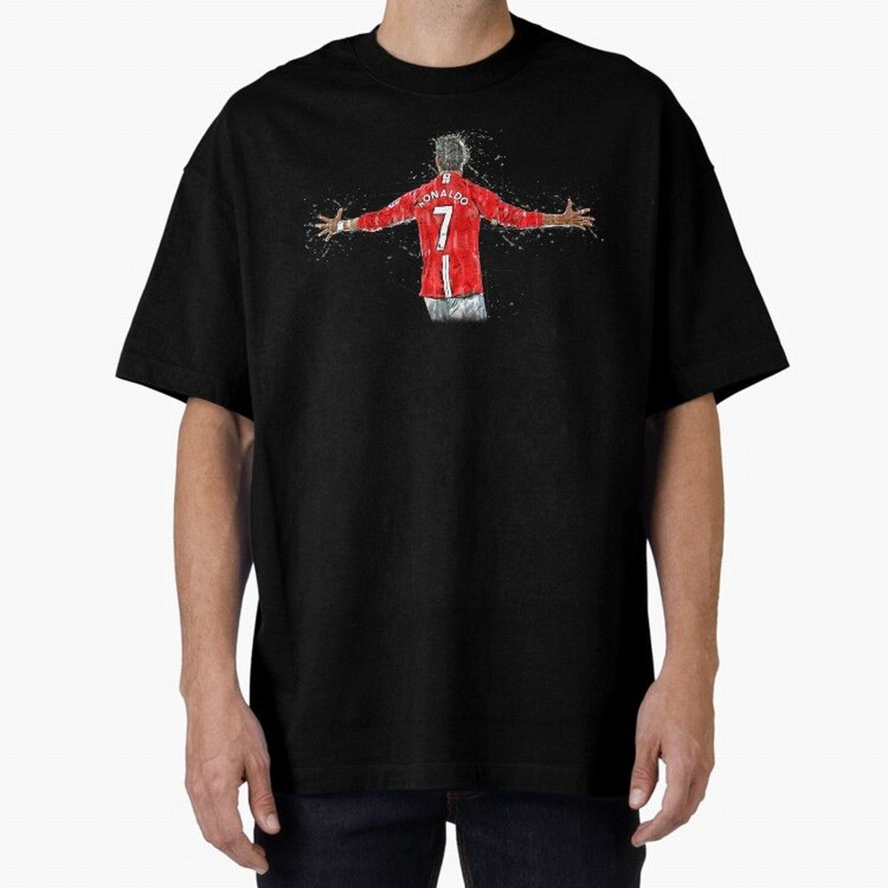 Cristiano Ronaldo 8 Oversized T-Shirt Make Your Look Match FIFA World Cup 2026 Group Stage for Fans of CR7 and Argentina and Brazil, Bringing Global Supporter Spirit, Legendary Goals, National Colors and Tournament Celebration; Ideal for Fans Who
