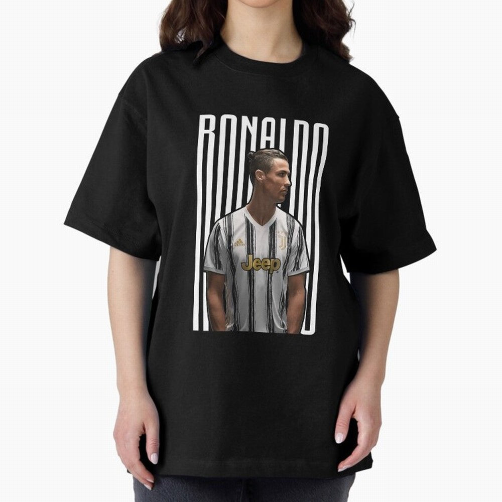 Cristiano Ronaldo Cristiano Ronaldo Cristiano Ronaldo Cr7 Oversized T-Shirt Create Global Football Passion for FIFA World Cup 2026 Group Stage, Capturing Haaland and Mbappe, France, Goal Celebration Energy, Supporter Heritage, Football Icons and