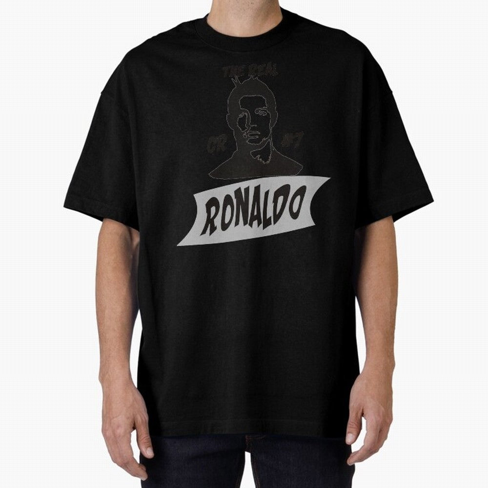 The Real Ronaldo Oversized T-Shirt Bring Bold Fan Energy to FIFA World Cup 2026 Group Stage Spirit, Driven by Netherlands, Messi, CR7 and Mbappe, Fan Favorite Moments, National Team Passion, Big Match Drama and Soccer History; Made for Die Hard