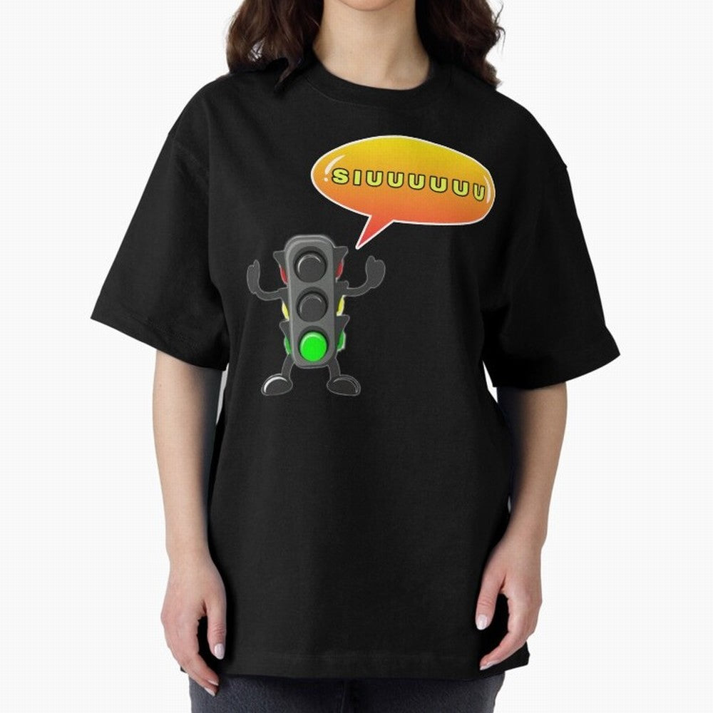 traffic light Siuuu Cristiano ronaldo goal Oversized T-Shirt Celebrate Global Passion for Global Football Passion for FIFA World Cup 2026 Group Stage, Built around Neymar, Haaland and Cristiano Ronaldo, France, Match Day Excitement, Supporter