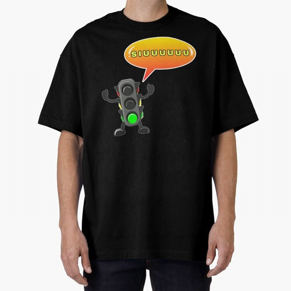 traffic light Siuuu Cristiano ronaldo goal Oversized T-Shirt Celebrate Global Passion for Global Football Passion for FIFA World Cup 2026 Group Stage, Built around Neymar, Haaland and Cristiano Ronaldo, France, Match Day Excitement, Supporter