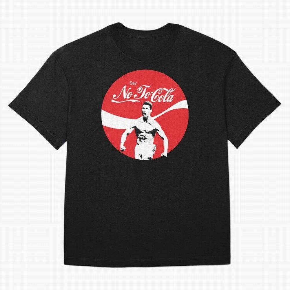 Cristiano Ronaldo - Say No To Cola Oversized T-Shirt Celebrate Classic Football Spirit in FIFA World Cup 2026 for Fans of CR7 and England and Germany, Bringing Stadium Memories, Football Loyalty, International Chants and Championship Tradition;