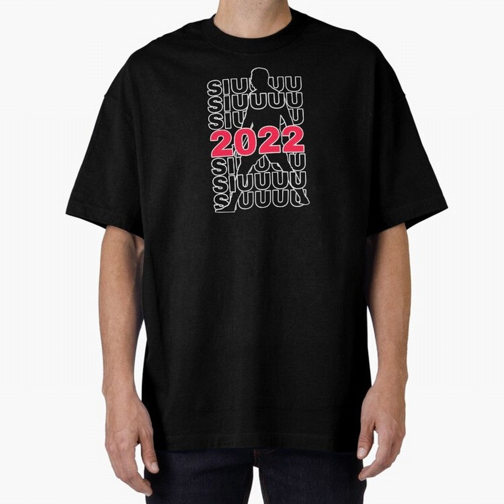 Siuuu 2022 Cristiano ronaldo goal Oversized T-Shirt Make Memories around Global Football Passion for FIFA World Cup 2026, Made for CR7, Netherlands, Game Day Rituals, Football Legends, Country Pride and the Road to the Final; Created for Match Day
