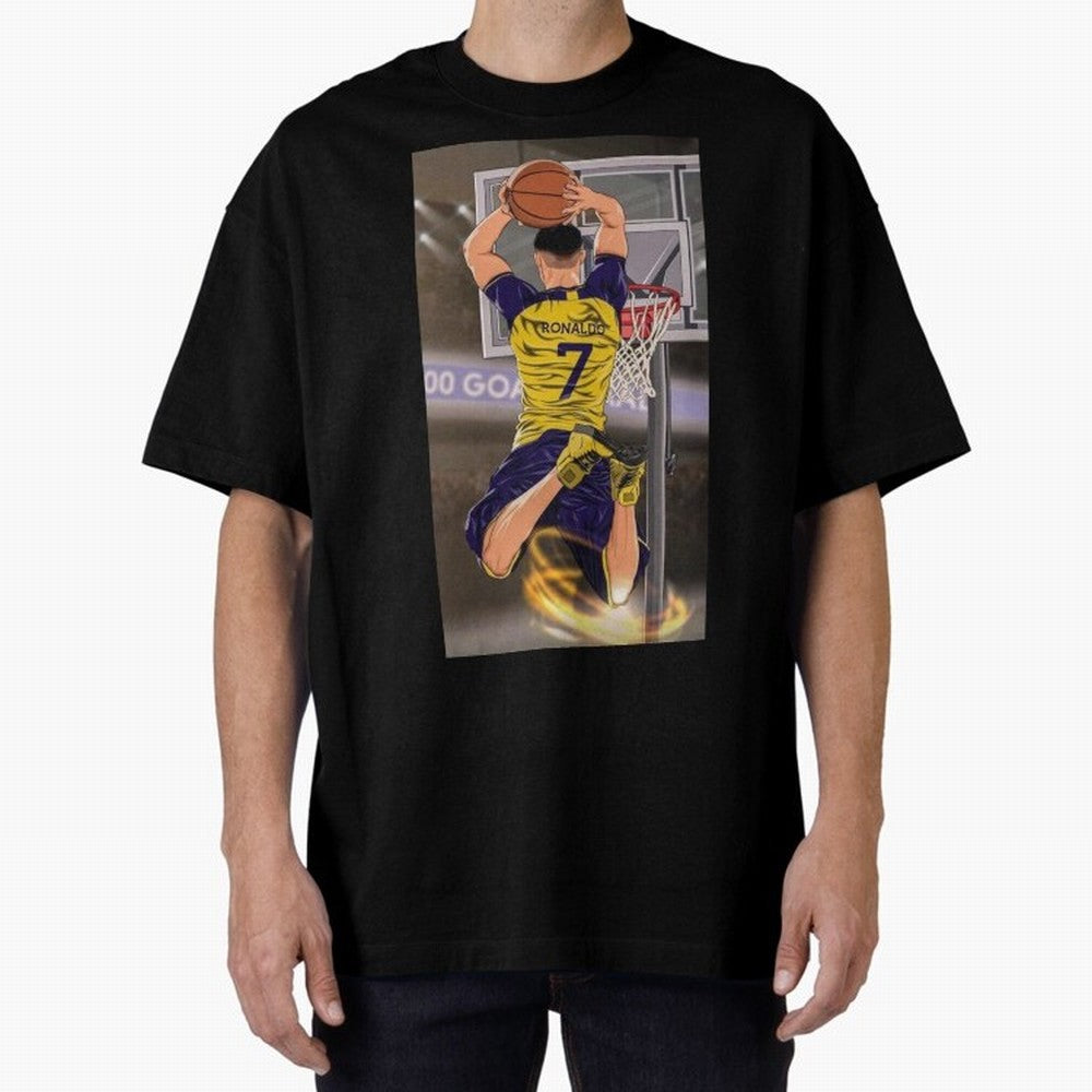cr7 Oversized T-Shirt Celebrate Global Football Passion for FIFA World Cup 2026 USA Canada Mexico, Filled with Messi and Cristiano Ronaldo, England, France and Netherlands, Match Day Excitement, Supporter Culture, Golden Goals and Global Football