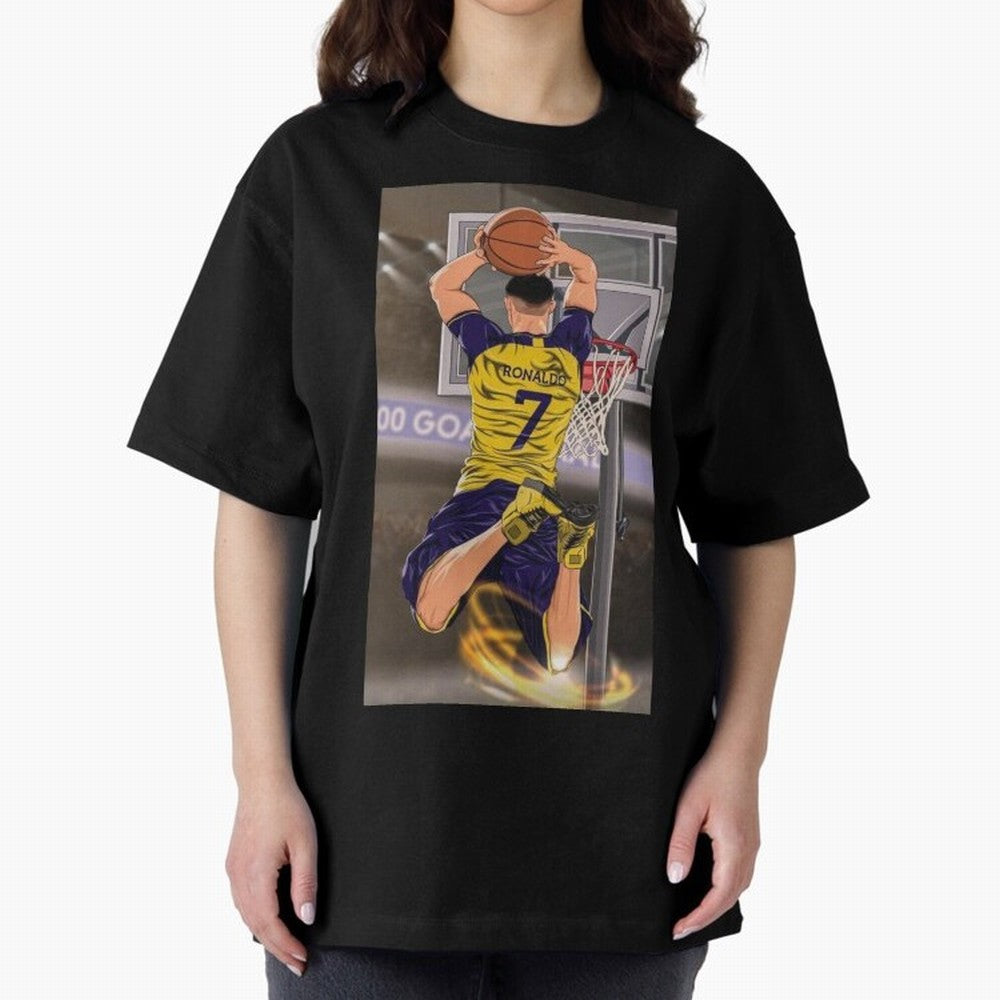 cr7 Oversized T-Shirt Celebrate Global Football Passion for FIFA World Cup 2026 USA Canada Mexico, Filled with Messi and Cristiano Ronaldo, England, France and Netherlands, Match Day Excitement, Supporter Culture, Golden Goals and Global Football