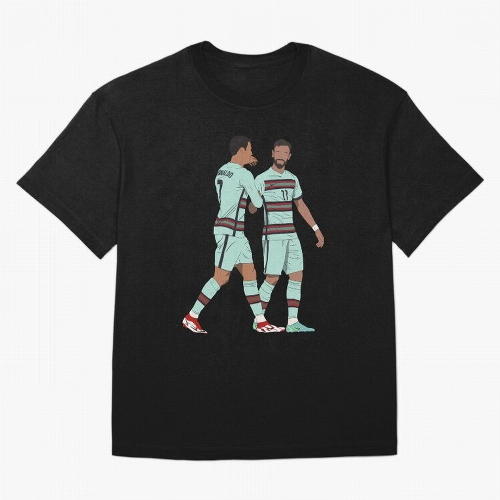 Cristiano Ronaldo & Bruno Fernandes Portugal Oversized T-Shirt Make the Season About FIFA World Cup 2026 USA Canada Mexico for Fans of Messi, Neymar and Mbappe and Argentina and Brazil, Bringing Football History, Final Match Energy, Crowd Noise and