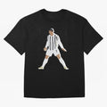 Cristiano Ronaldo 3 Oversized T-Shirt Showcase the FIFA World Cup 2026 Group Stage Journey through Haaland and Mbappe Highlights, Brazil, Portugal and Argentina Pride, Stadium Chants, National Pride, Trophy Dreams and Unforgettable Football