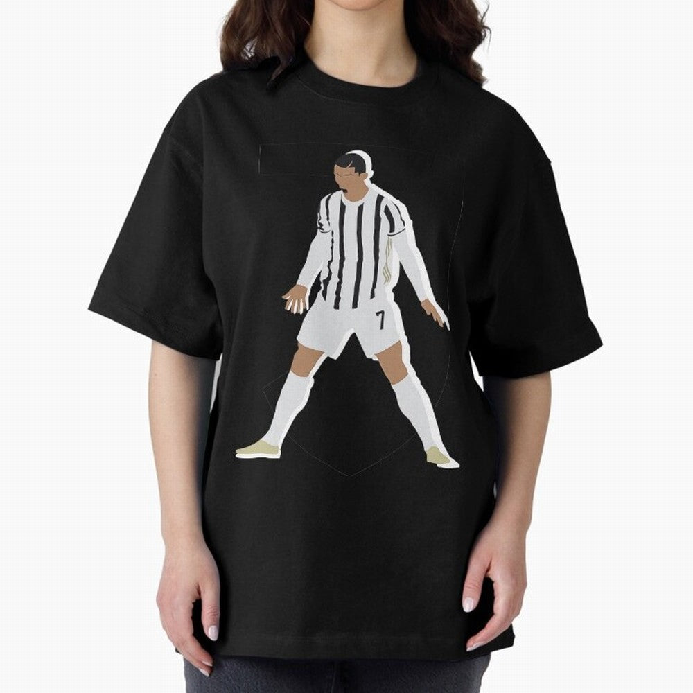 Cristiano Ronaldo 3 Oversized T-Shirt Showcase the FIFA World Cup 2026 Group Stage Journey through Haaland and Mbappe Highlights, Brazil, Portugal and Argentina Pride, Stadium Chants, National Pride, Trophy Dreams and Unforgettable Football