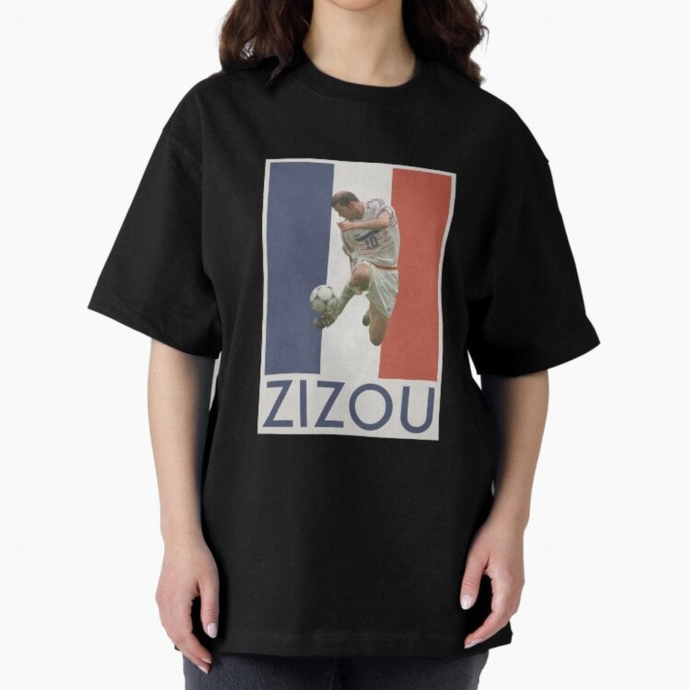 Football - Zidane Oversized T-Shirt Bring the FIFA World Cup 2026 USA Canada Mexico Journey through Neymar, Haaland and Cristiano Ronaldo Highlights, France and Portugal Pride, Football Festival Excitement, Trophy Ambitions, Country Rivalries and
