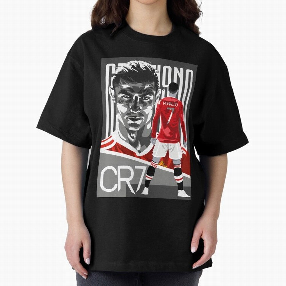 Cristiano Ronaldo In Red Oversized T-Shirt Make Every Match About Match Day Hype around FIFA World Cup 2026 USA Canada Mexico, Neymar, France, Supporter Pride, Iconic Celebrations, Legendary Names and Global Match Day Energy; Ideal for Passionate