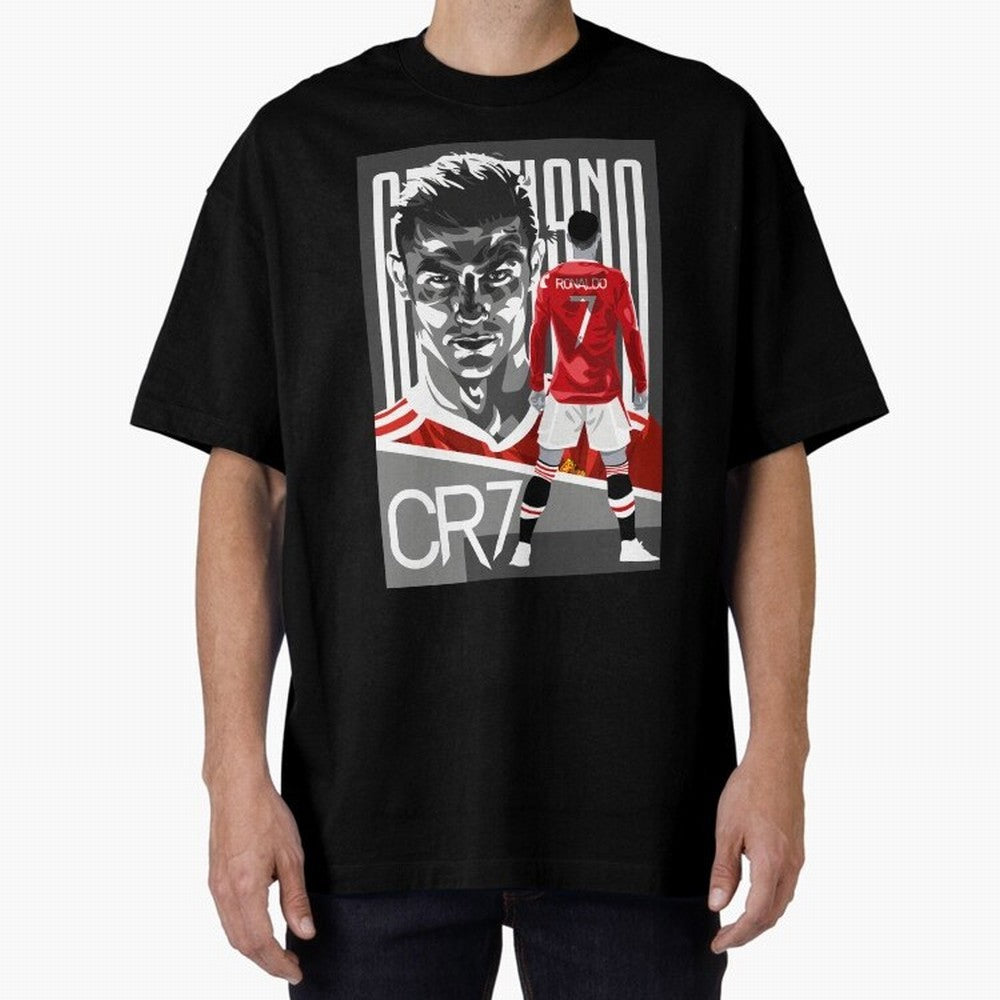 Cristiano Ronaldo In Red Oversized T-Shirt Make Every Match About Match Day Hype around FIFA World Cup 2026 USA Canada Mexico, Neymar, France, Supporter Pride, Iconic Celebrations, Legendary Names and Global Match Day Energy; Ideal for Passionate