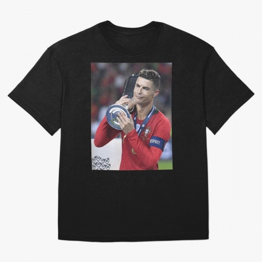 Todos Portugal 2019 Cr7 Oversized T-Shirt Treasure FIFA World Cup 2026 USA Canada Mexico for Fans of Messi and Cristiano Ronaldo and England and Germany, Bringing Vintage Soccer Flavor, Modern Football Stars, National Flags and Final Night Emotion;