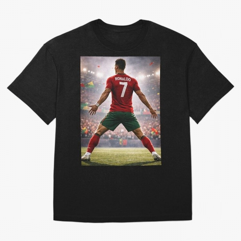 Cristiano Ronaldo Portuguese Legend Number Seven SIUUU Oversized T-Shirt Live the Energy of Global Football Passion for FIFA World Cup 2026 Group Stage, with Mbappe and Neymar, Argentina, Fan Favorite Moments, National Team Passion, Big Match Drama
