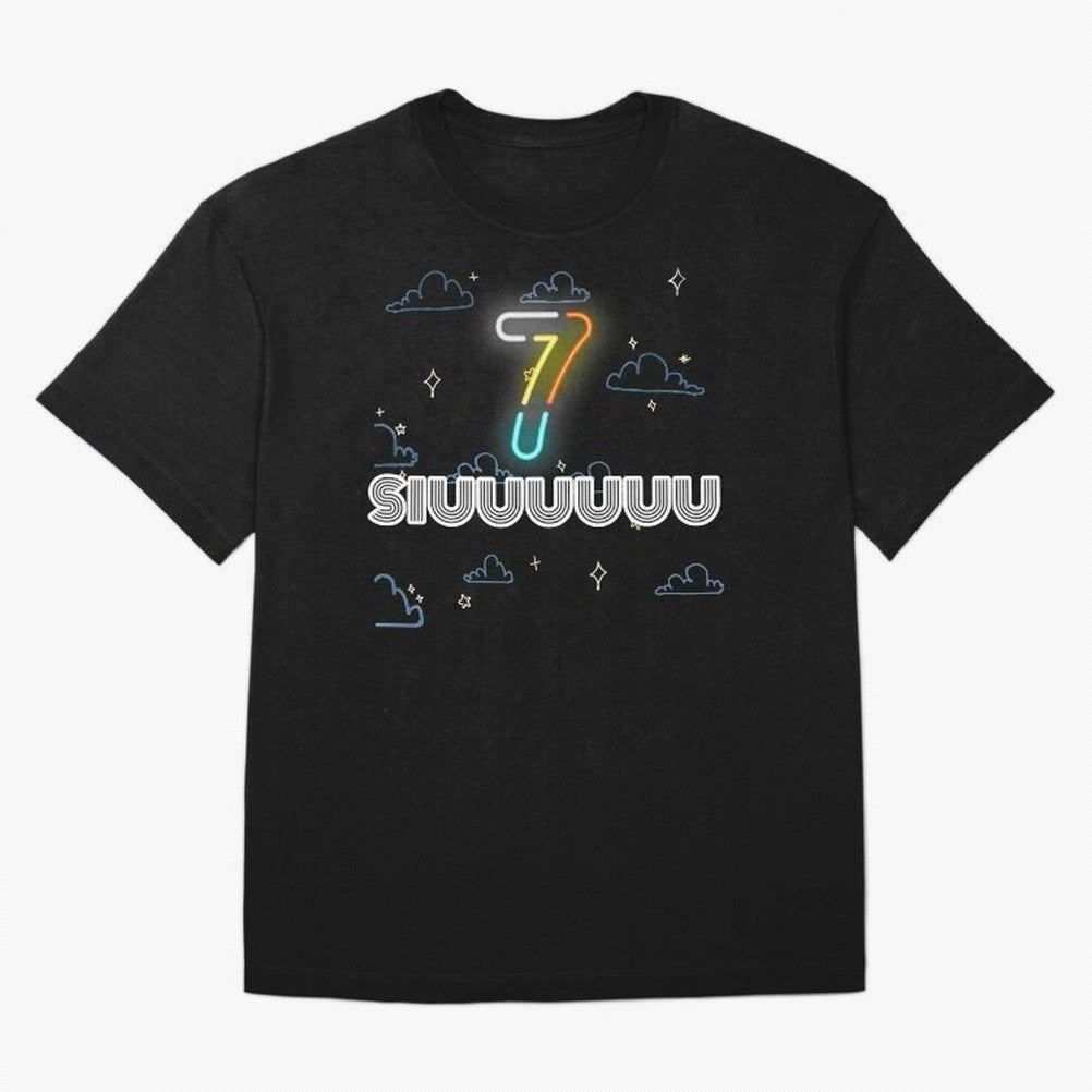 Siuuuuuu 7 CR7 goal funny Oversized T-Shirt Celebrate Fan Culture around Global Football Passion for FIFA World Cup 2026 USA Canada Mexico, Built around Neymar, Argentina and Brazil, Football Passion, Legendary Performances, Festival Vibes and