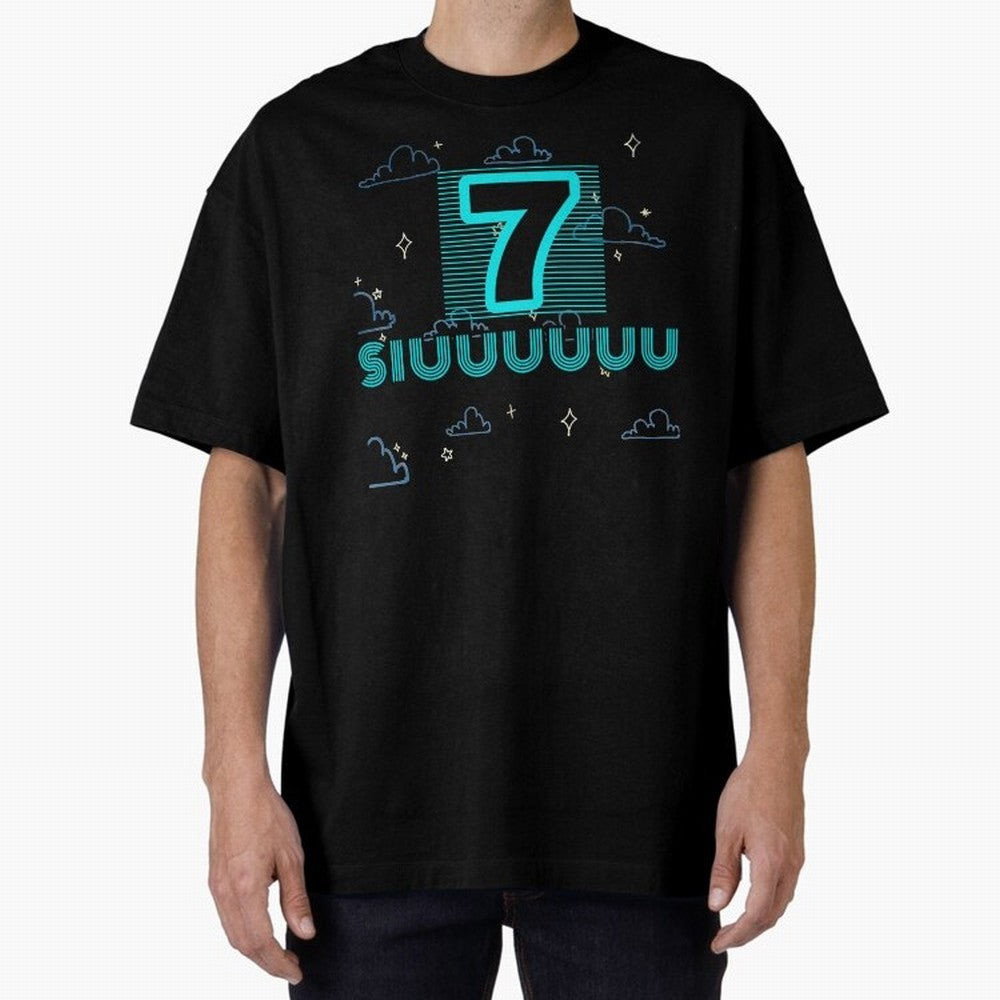 Siuuuuu 7 Cristiano ronaldo Oversized T-Shirt Represent Football Lovers during FIFA World Cup 2026 USA Canada Mexico Spirit, Inspired by Argentina, France and Brazil, Neymar, Classic Soccer Heritage, Championship Pressure, Fan Loyalty and