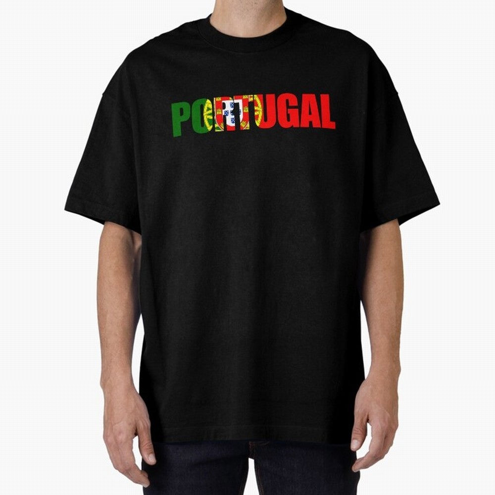 Portugal Country Oversized T-Shirt Celebrate the Stars of Global Football Passion for FIFA World Cup 2026 USA Canada Mexico, with Neymar, Argentina, Goal Celebration Energy, Supporter Heritage, Football Icons and Worldwide Tournament Joy; Made for