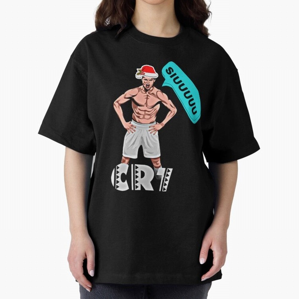Siuuu Cristiano ronaldo Oversized T-Shirt Make Every Kick Count in the FIFA World Cup 2026 USA Canada Mexico Journey through Haaland and Mbappe Highlights, Portugal, Spain and Germany Pride, Classic Soccer Heritage, Championship Pressure, Fan