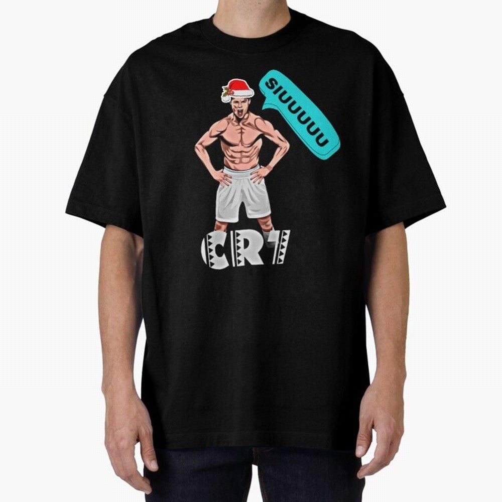 Siuuu Cristiano ronaldo Oversized T-Shirt Make Every Kick Count in the FIFA World Cup 2026 USA Canada Mexico Journey through Haaland and Mbappe Highlights, Portugal, Spain and Germany Pride, Classic Soccer Heritage, Championship Pressure, Fan