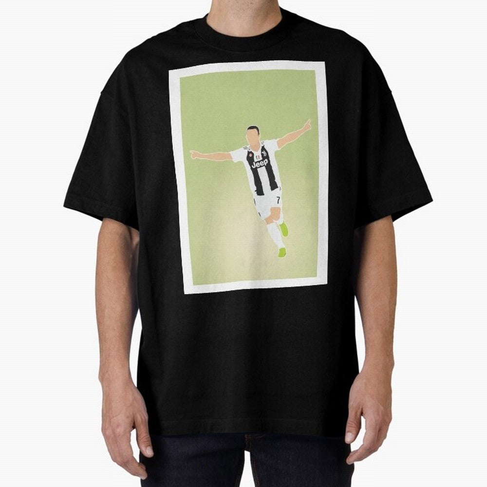 CRISTIANO RONALDO Oversized T-Shirt Show Love for Legendary Goals in the FIFA World Cup 2026 Group Stage Journey through Messi Highlights, Portugal, Spain and Germany Pride, Soccer Culture, Superstar Moments, National Team Dreams and Competitive